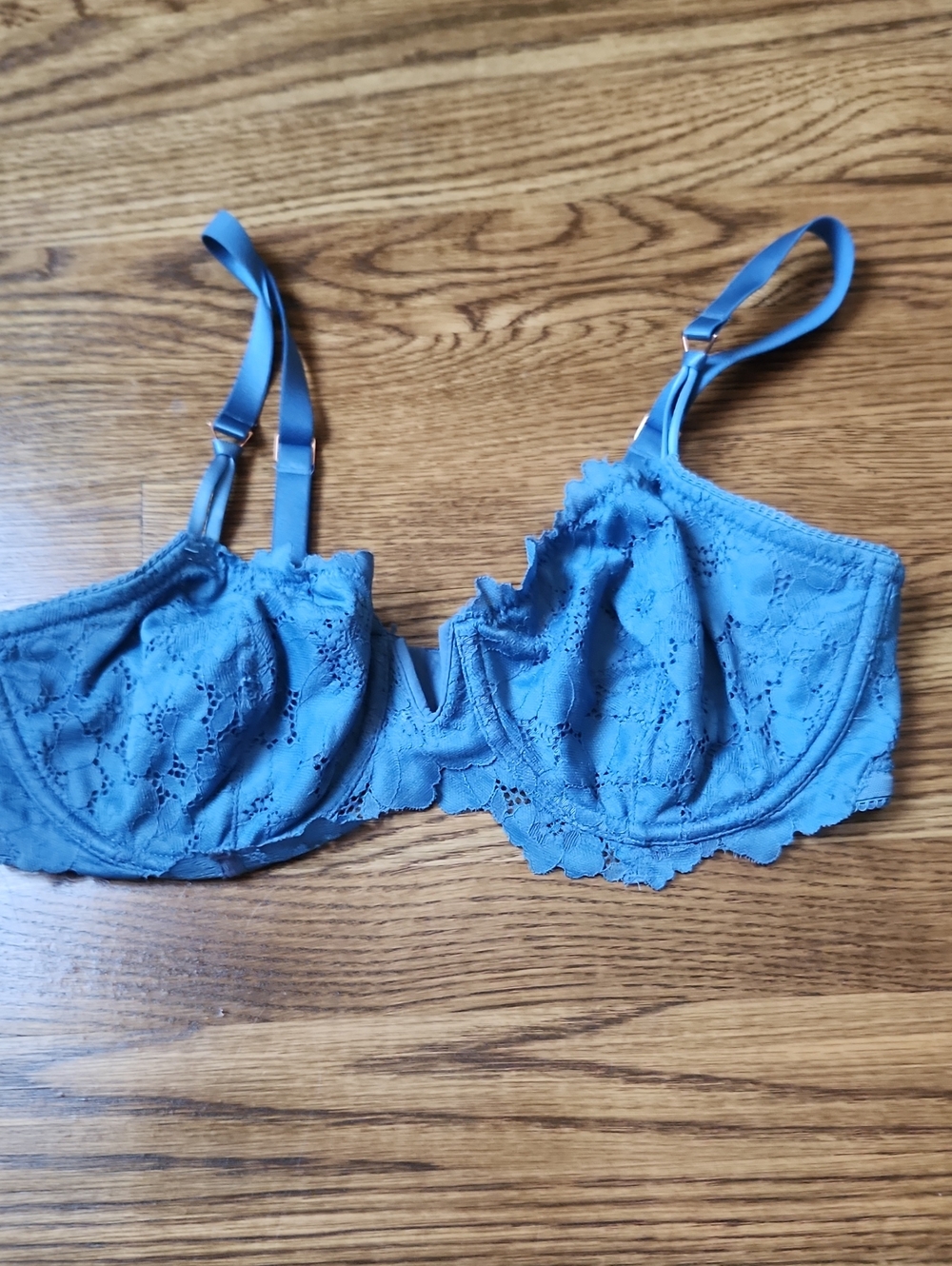 aerie Lace Underwire Bra in Blue